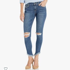Joes Jean Icon Midrise Diagonal Hem Skinny Ankle